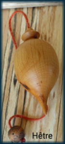 Pendule de radiesthésie en bois de hêtre